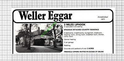 Liphook Hampshire - House Sale Advert - 1980 Cutting