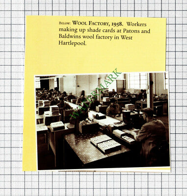 Patons and Baldwins Wool Factory West Hartlepool - Cutting