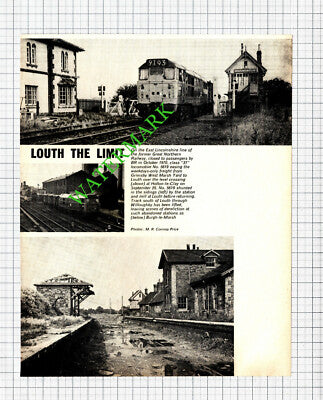 Railway Locomotive No 5619 Louth Station Burgh-le-Marsh - 1974 Cutting