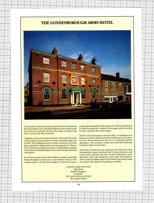 (7362) The Londesborough Arms Hotel Market Weighton - c.1990s Cutting