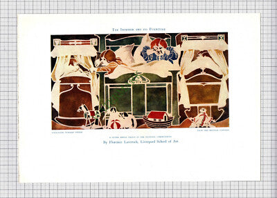 8962) Florence Laverock Design - c.1906 Print