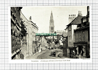 C5761) Stamford Great North Road - c.1950s Cutting