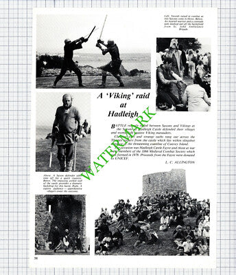1066 Medieval Combat Society Hadleigh Castle Essex - 1981 Cutting