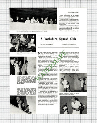 Chapel Allerton Tennis Squash Club Don Hinchcliffe Neville Balmer - 1967 Article