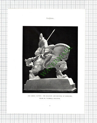 Frank M Taubman Sculptor The Greek Captive - 1925 Book Print