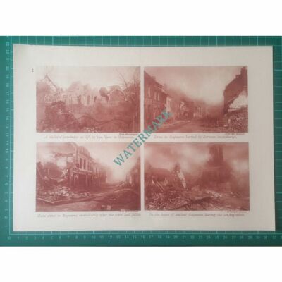 X777) Bapaume Scenes World War One - c.1919