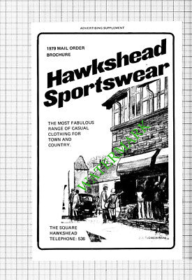 Hawkshead Sportswear Advert -1979 Cutting