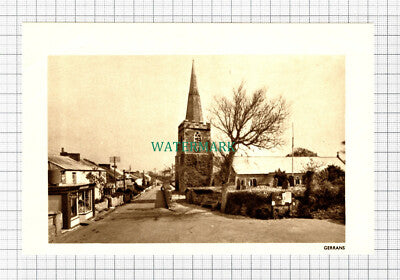 C5578) Gerrans Cornwall - Small 1930s Cutting