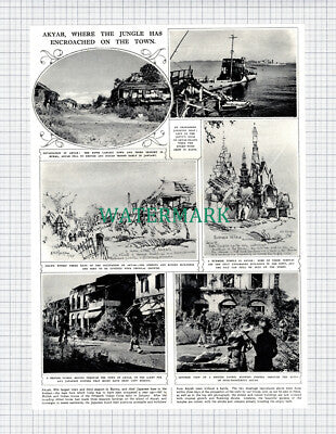 X954) Akyab Burma World War Two WW2 - 1945 Clip