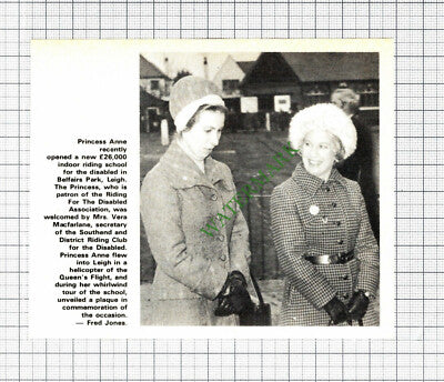 Belfairs Park Leigh Essex Riding School Mrs Vera Macfarlane - 1975 Cutting