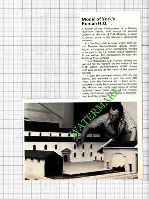 Dick Raines York Minster Archaeological Group - 1974 Cutting