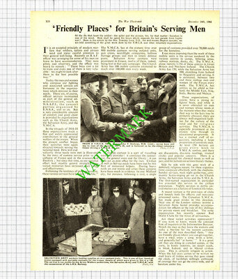 YMCA Commander F Hallows Royal Navy World War Two - 1941 Cutting