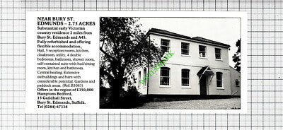 Bury St Edmunds House Sale Advert - 1988 Cutting