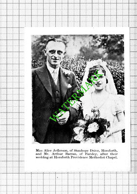 Rowland Creasey Rawdon Kathleen Schofield / Arthur Barran Farsley - 1938 Cutting