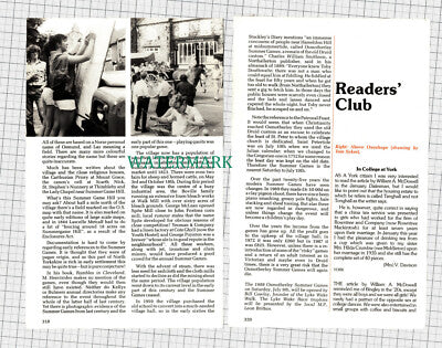 C1038) Osmotherley North Yorkshire Summer Games - 1988 Article