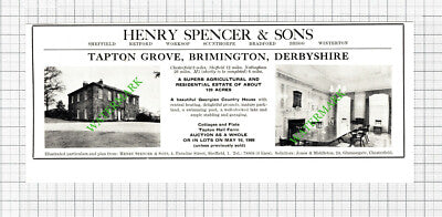 Tapton Grove Brimington Derbyshire Sale Advert -1966 Cutting