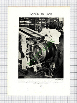 9153) Dunlop Rubber Company Tyre Making - c.1950s Article