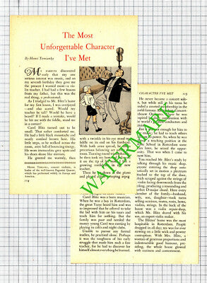 Henri Temianka Carel Blitz Rotterdam Violinist - 1953 Article