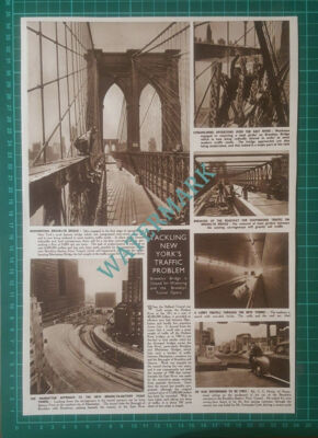 (X518) New York Traffic Brooklyn Bridge Mr G E Horne Hempstead - 1950 Clip