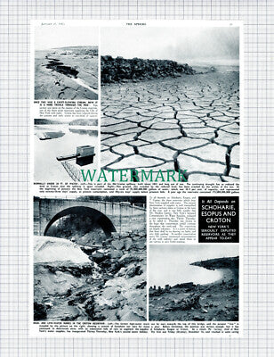 (X616) Croton Reservoir Depleted New York Water Mr Stephen Carney - 1950