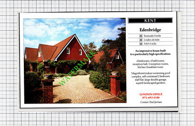 Egerton Kent / Edenbridge Kent House Sale Advert - 1991 Cutting