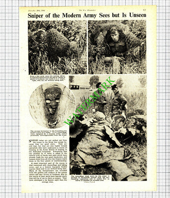Army School Of Sniping Aldershot Command World War Two WW2 - 1940 Cutting