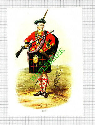 SHAW Scottish Clans - c.1980 Book Print