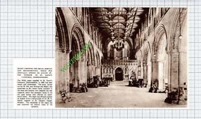 St David's Cathedral Pembrokeshire Organ Mr Alban Caroe - 1953 Cutting