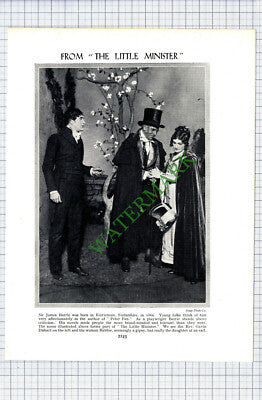 The Little Minister Sir James Barrie - c.1920s Cutting / Print