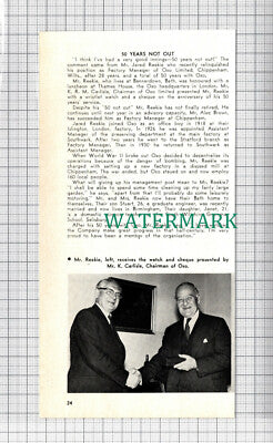 C5112) Mr Jared Reekie Oxo Limited Chippenham Mr K Carlisle - c.1968 Clip