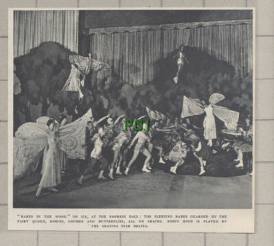 C816) Empress Hall Babes In The Wood On Ice Belita - 1951 Cutting