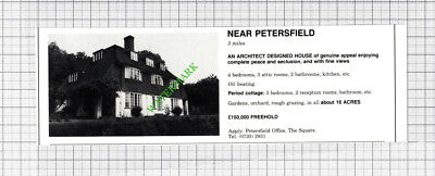 Petersfield House Sale Advert - 1980 Cutting