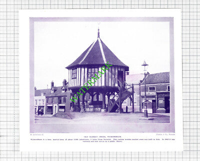 Old Market Cross Wymondham - 1920s Cutting / Print