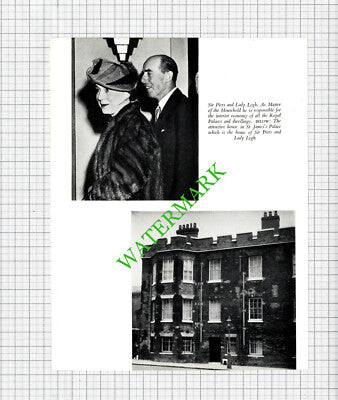 Buckingham Palace / Sir Piers & Lady Legh - 1953 Cutting