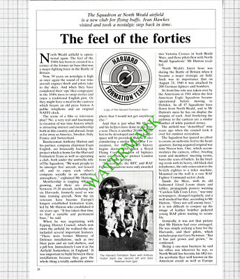 Harvard Formation Team Anthony Hutton North Weald Airfield Essex - 1989 Article