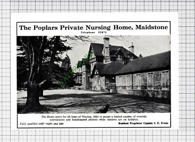C3854) The Poplars Nursing Home Maidstone Capt J E Evans - 1968 Cutting