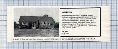C4477) Danbury Essex House Sale Advert - 1964 Clip
