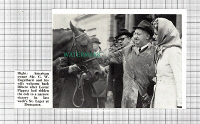 C2603) Mr C W Engelhard Ribero Horse St Leger Lester Piggott - 1968 Clip