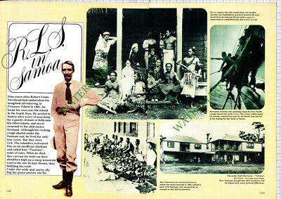 Robert Louis Stevenson Samoa - 1970s Article