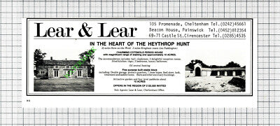 Stow On The Wold Kingham House Sale Advert - 1980 Cutting