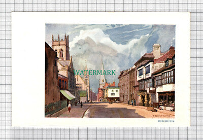 C5049) Dorchester Dorset A Heaton Cooper - SMALL Print c.1948