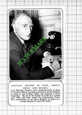 Lord Reading - 1953 Small Cutting