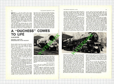 Bressingham Steam Museum Duchess of Sutherland LMS No 6233 - 1974 Article