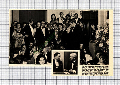 C1573) Eton College Beagles Ball Ronnie Wallace Archie Jones - 1971 Cutting