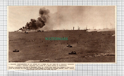 C2644) Warminster Wiltshire British Army Mock Battle Demonstration - 1949 Clip