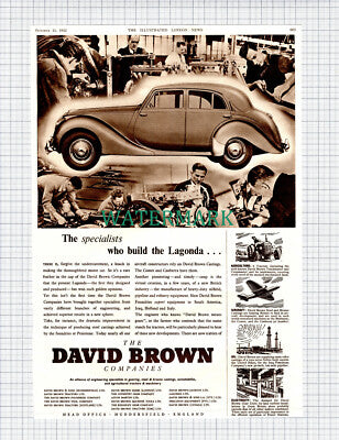 X788) The David Brown Companies Lagonda Advert - 1952 Clip