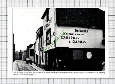 C8024) E Beasley & Son Dyeworks Stour Street Canterbury - Cutting