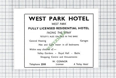 HARROGATE - West Park Hotel W Connor - 1959 Cutting