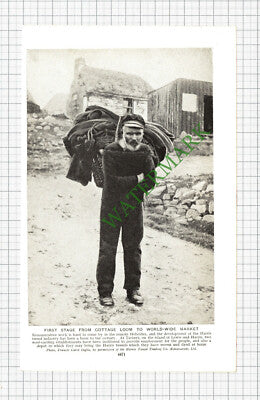Harris Tweed Industry Tarbert Scotland - c.1930s Cutting / Print