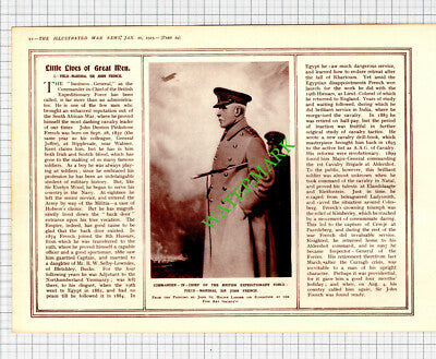 Sir John French WW1 World War One - 1915 Cutting